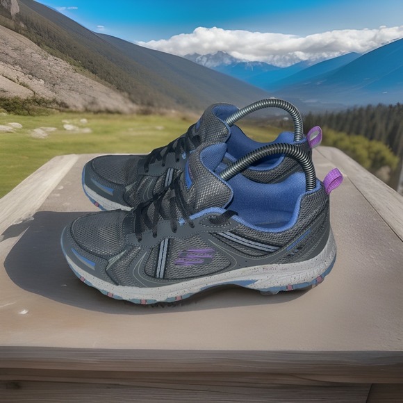 Skechers‎ Womens Hillcrest Vast Adventure 149820 Gray Running Shoes Sneakers 8.5 - Picture 1 of 16